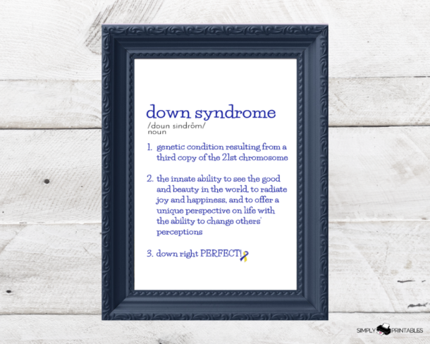 Free Printable to Celebrate Down Syndrome Awareness - Simply Love ...