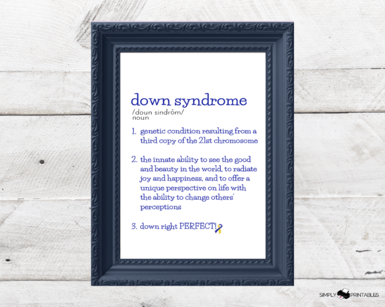 Free Printable to Celebrate Down Syndrome Awareness - Simply Love ...