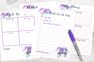 Free Printable Watercolor To-Do Planner Pages - Simply Love Printables