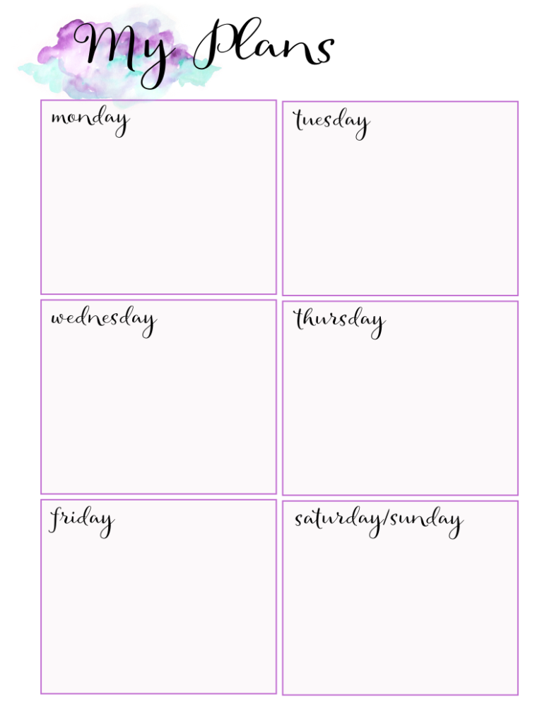 Simply Love Printables My-Plans-Days-of-Week-No-Lines