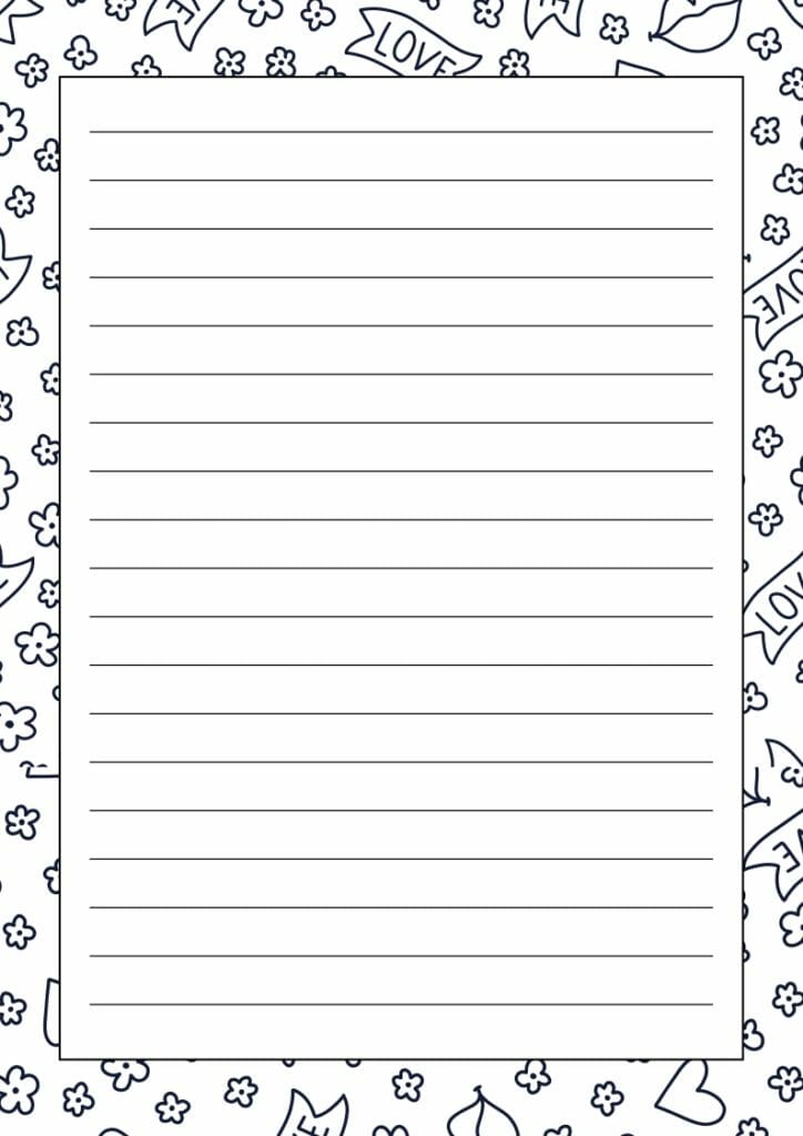Simply Love Printables Coloring Journal Heart Page