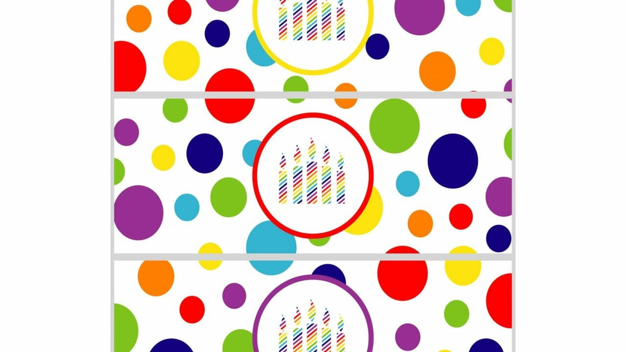 Free Printables Rainbow Birthday Party Favors and Invitation - Simply ...