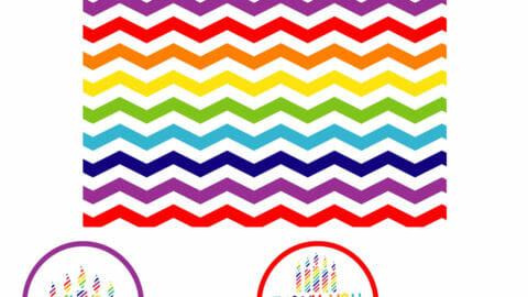 Free Printables Rainbow Birthday Party Favors and Invitation - Simply ...