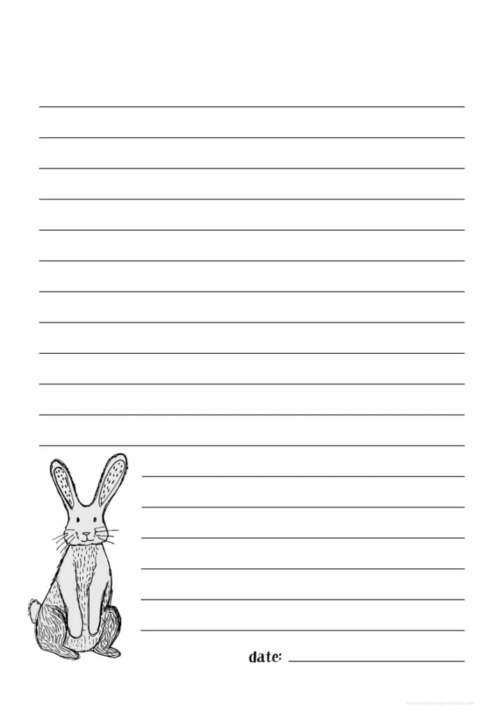 Simply Love Printables Rabbit Journal Page