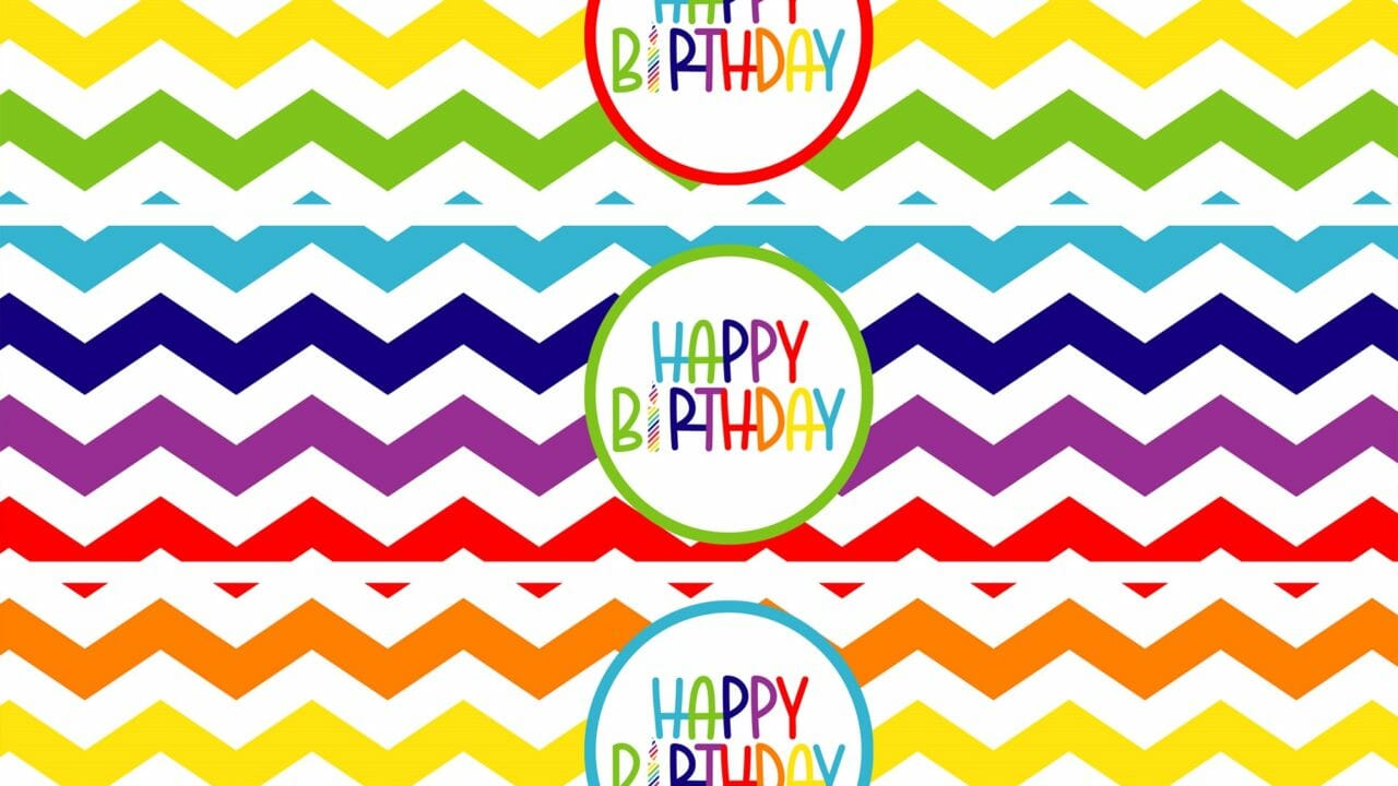 Free Printables Rainbow Birthday Party Favors and Invitation - Simply ...