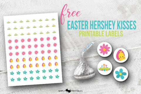 Free Easter Hershey Kisses Printable Labels - Simply Love Printables