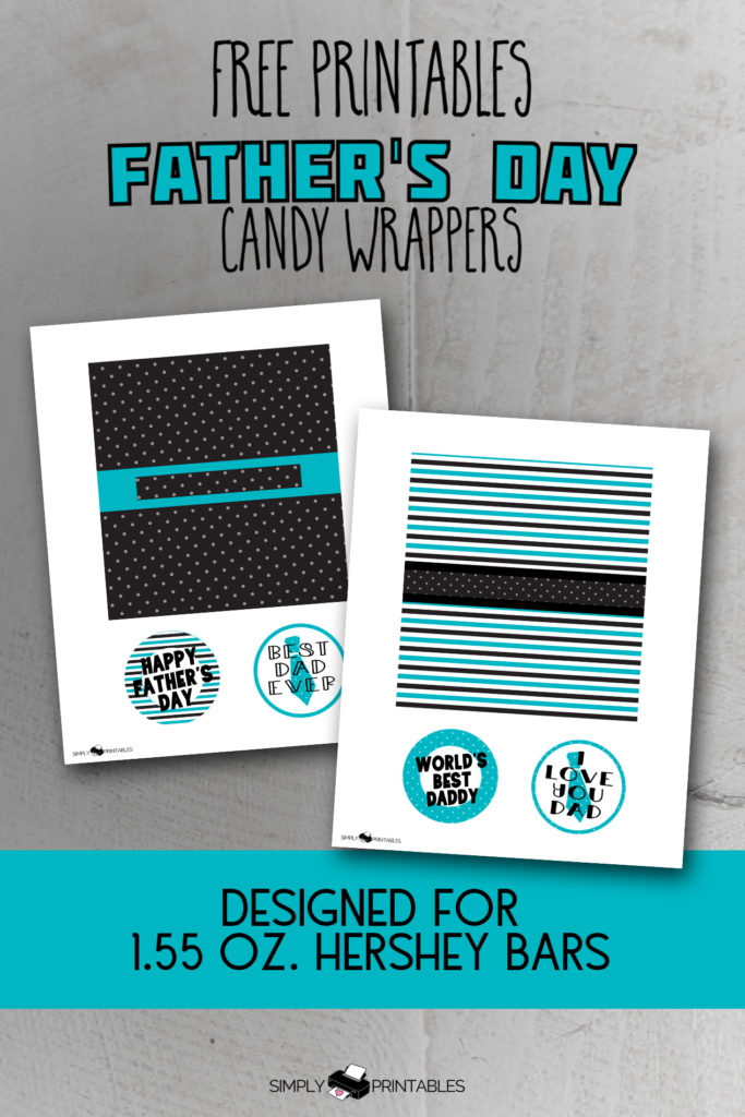Simply Love Printables Pinterest Pin It Image Father's Day Candy Wrapper Free Printable