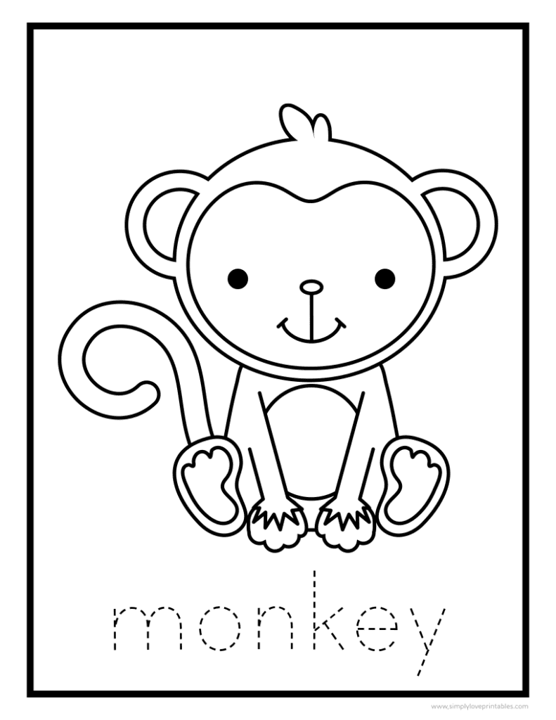 Simply Love Printables Monkey Coloring Page Free Printable-1983-76067_1