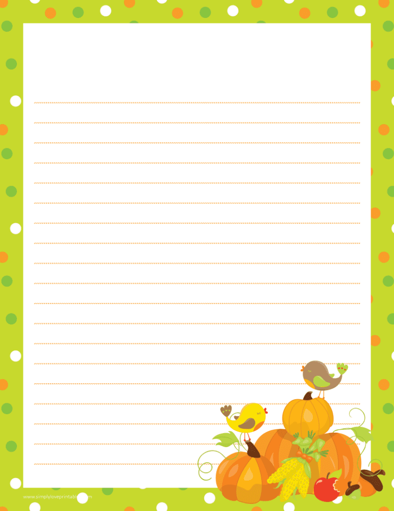 Simply Love Printables Pumpkin Bird Journal Page Free Printable