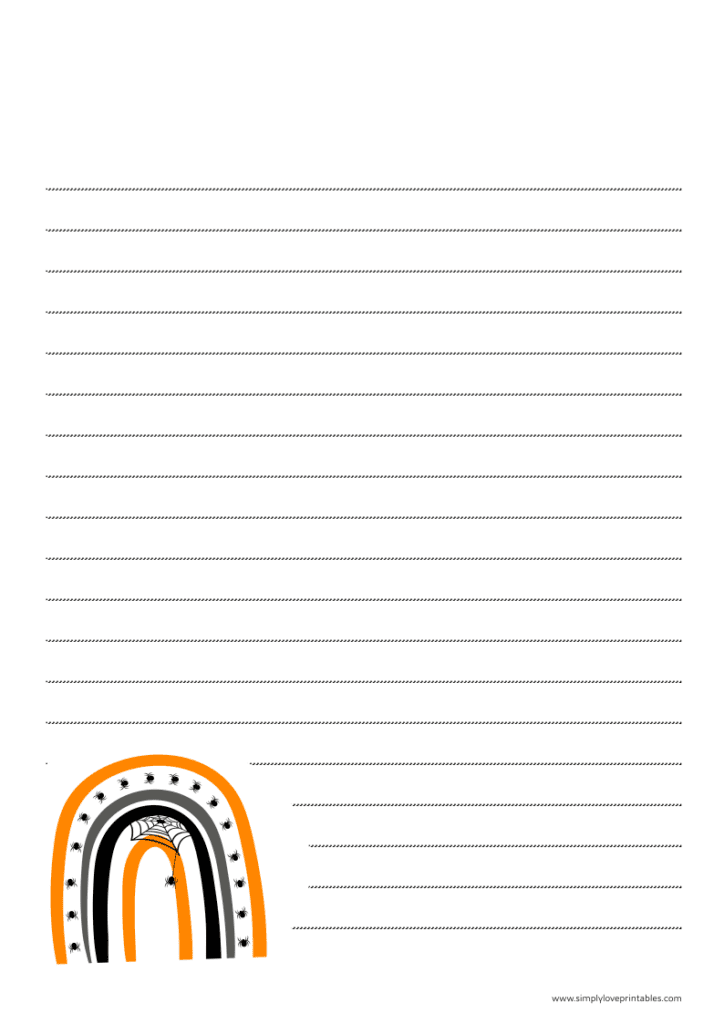 Simply Love Printables Spider Rainbow Journal Page Free Printable