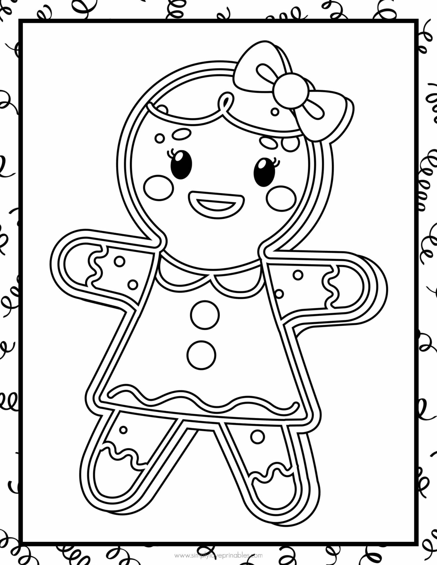 Gingerbread Coloring Pages To Print Gingerbread Coloring Pages To Print