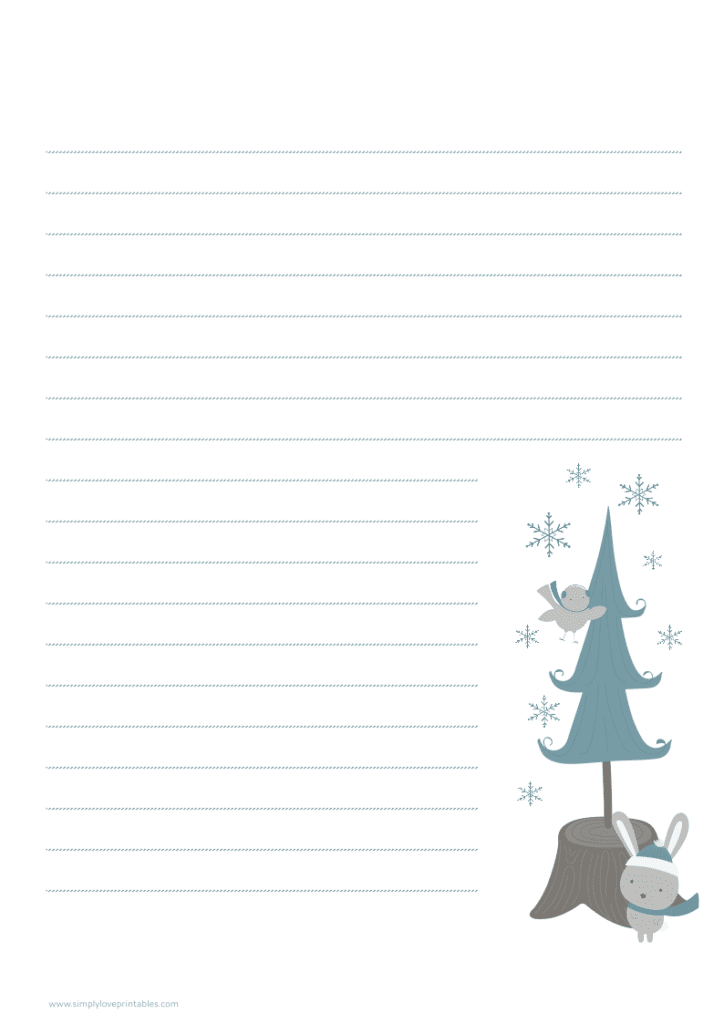 Simply Love Printables Winter Journal Page