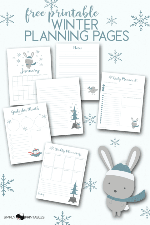 Free Printable Winter Planning Pages - Simply Love Printables
