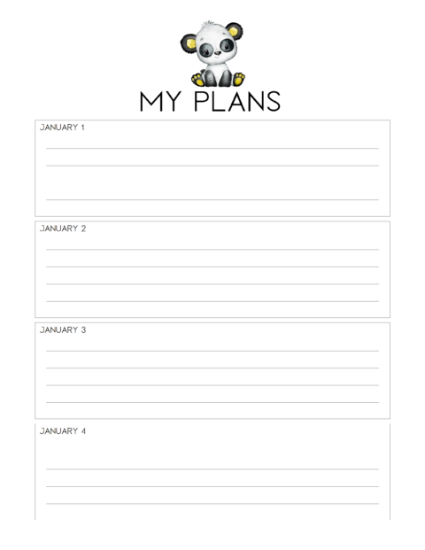 Free Dated Planner Pages | Simply Love Printables