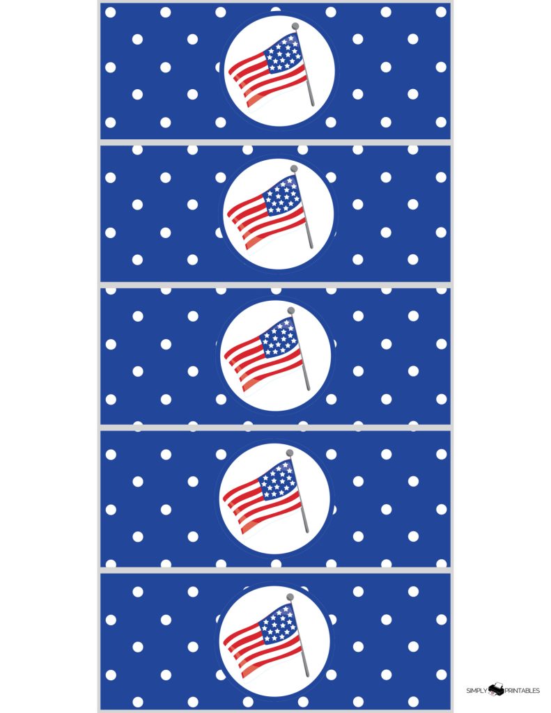 Simply Love Printables 4th of July 2 oz Bubble Wrap Blue