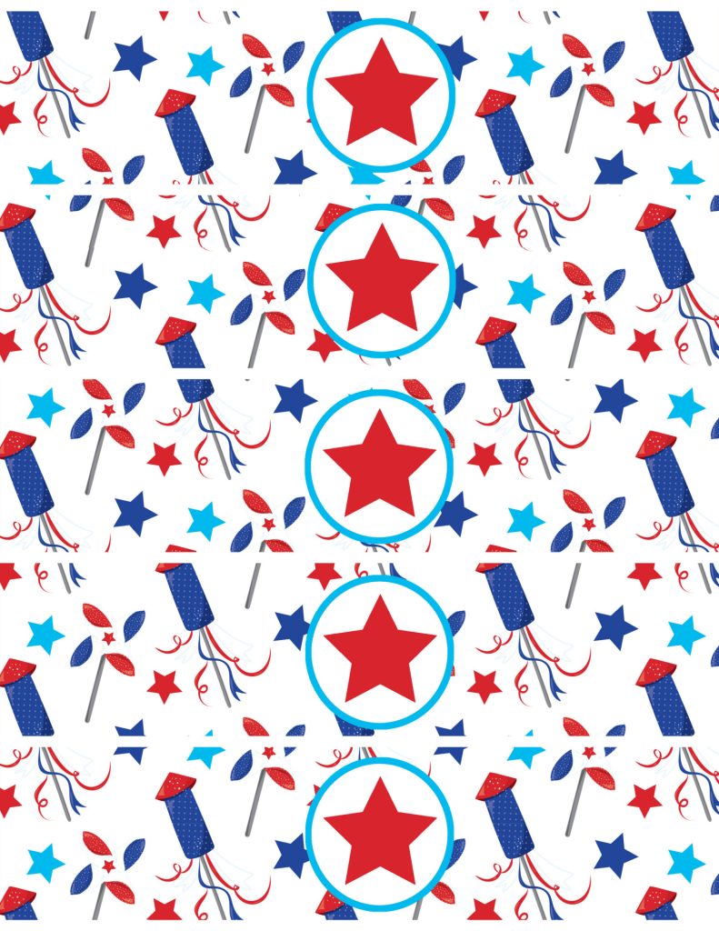 Simply Love Printables 4th of July Waterbottle Flags