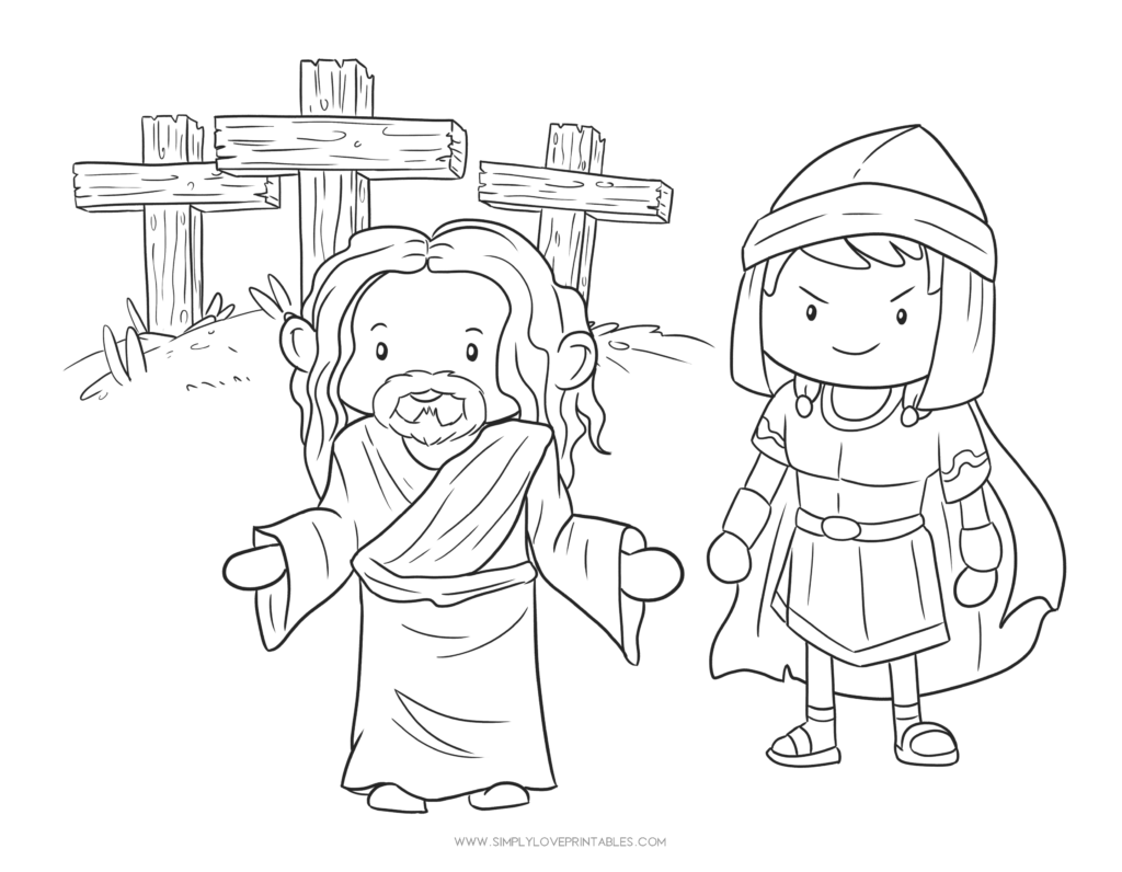 Simply Love Printables Jesus_Sentenced_to_Death Coloring Page