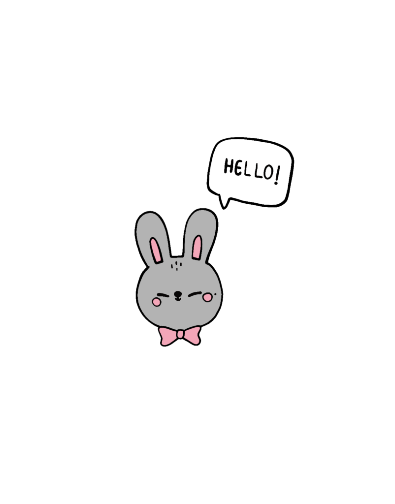 Simply Love Printables Hello Grey Bunny Gift Card Free Printable