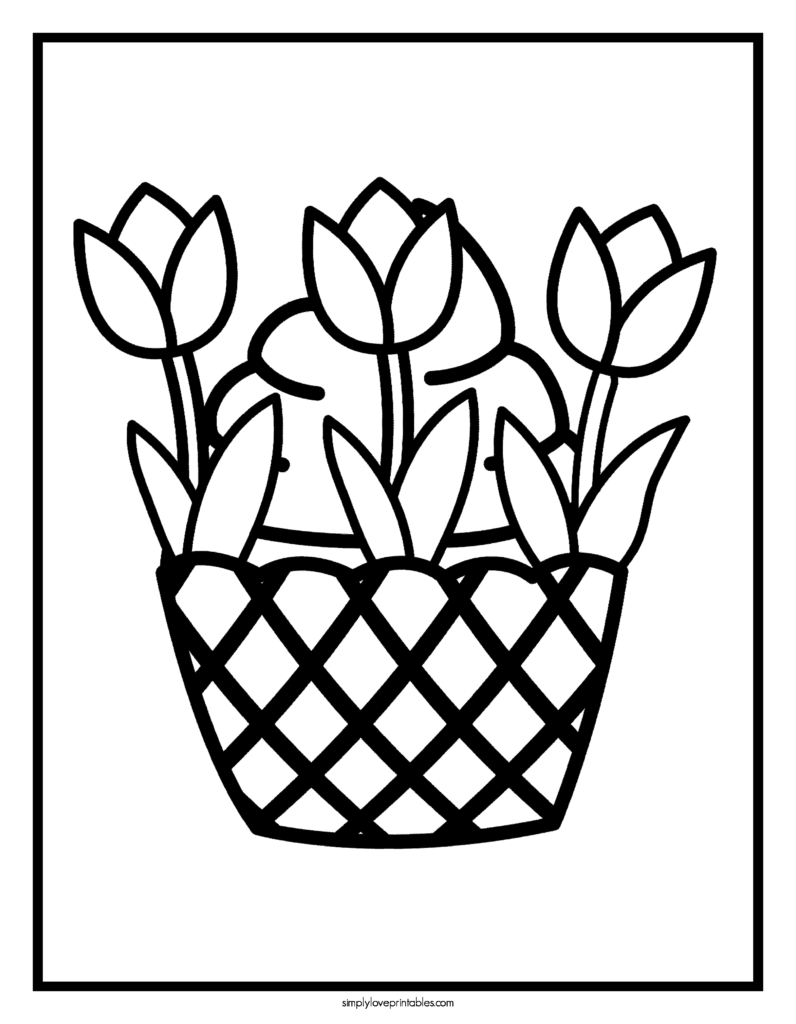 38 Spring Coloring Printable Pages | Simply Love Printables