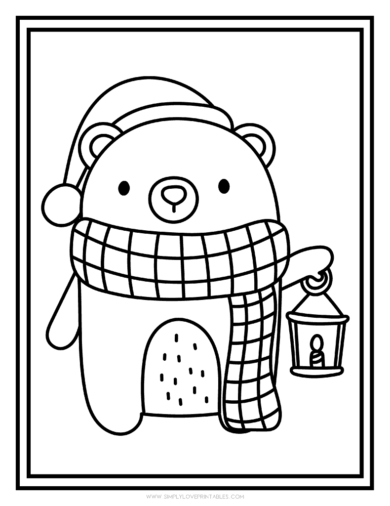 Free Printable 12 Christmas Coloring Pages - Simply Love Printables