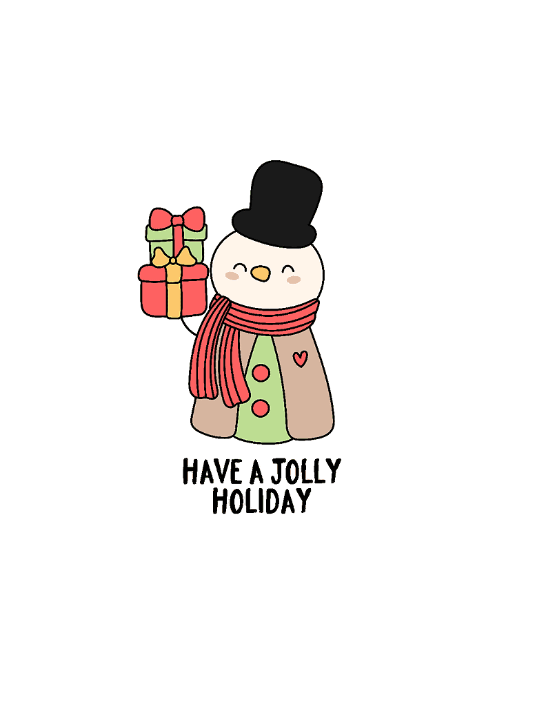 Simply Love Printables Have a Jolly Holiday Christmas Card 2