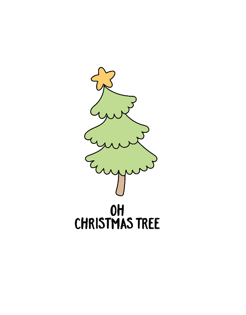 Simply Love Printables Oh Christmas Tree Christmas Card 2