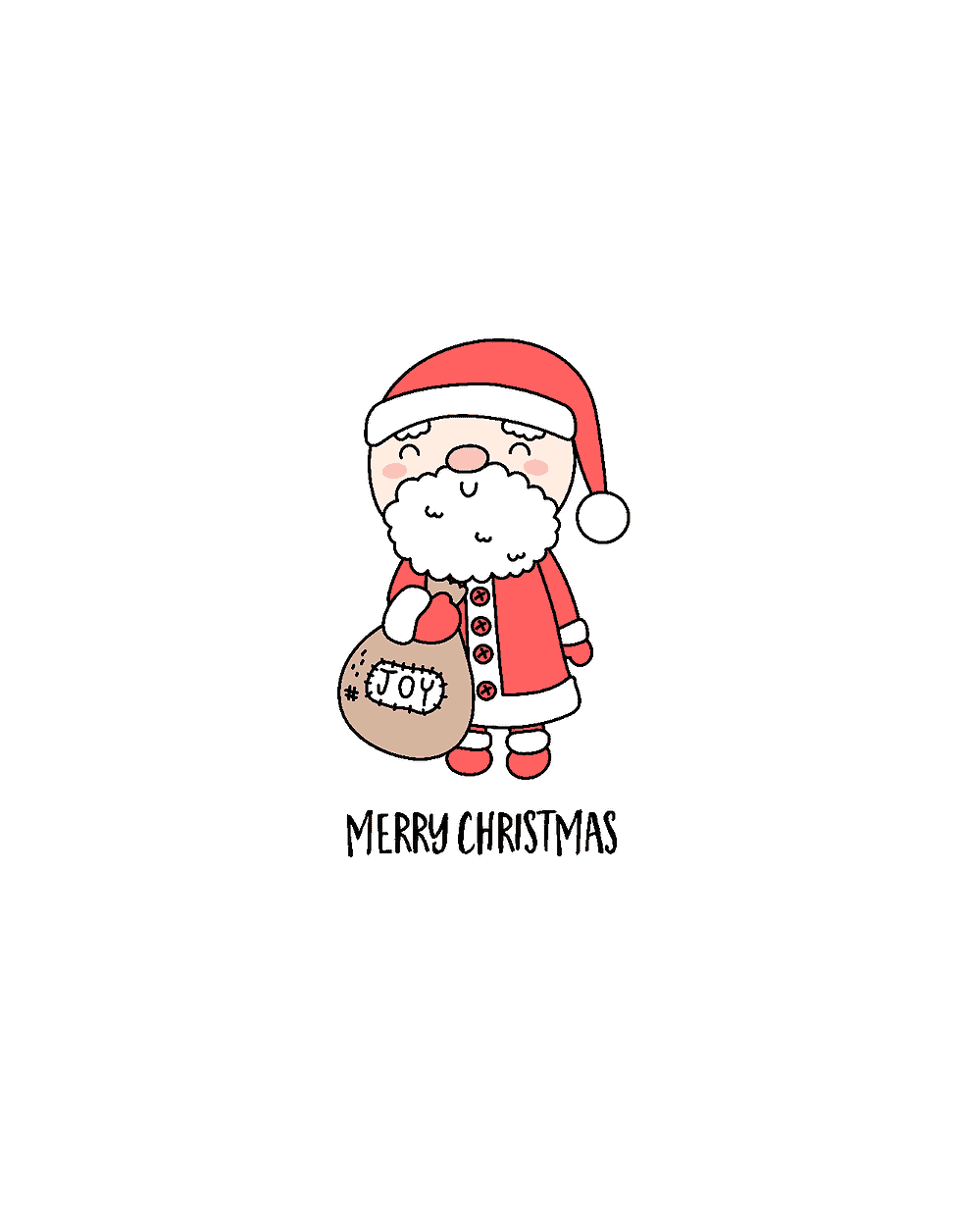 6 Free Printable Super Cute Christmas Cards - Simply Love Printables