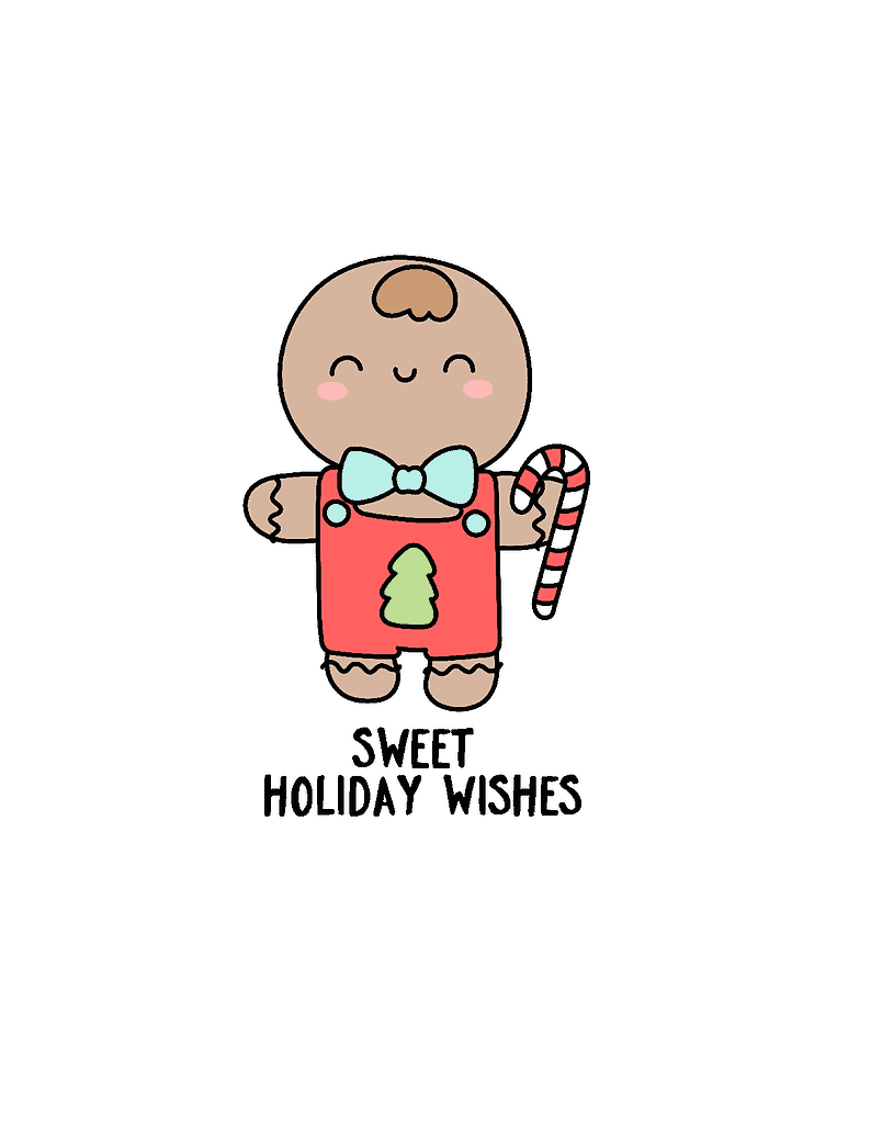 Simply Love Printables Sweet Holiday Wishes Christmas Card 2