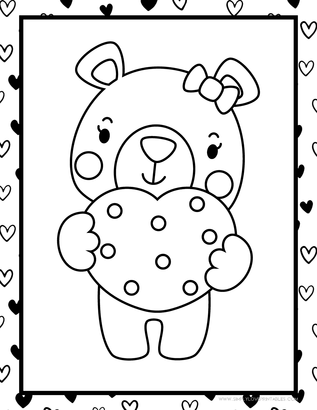 Free Printable 6 Valentine's Day Coloring Pages for Kids - Simply Love ...