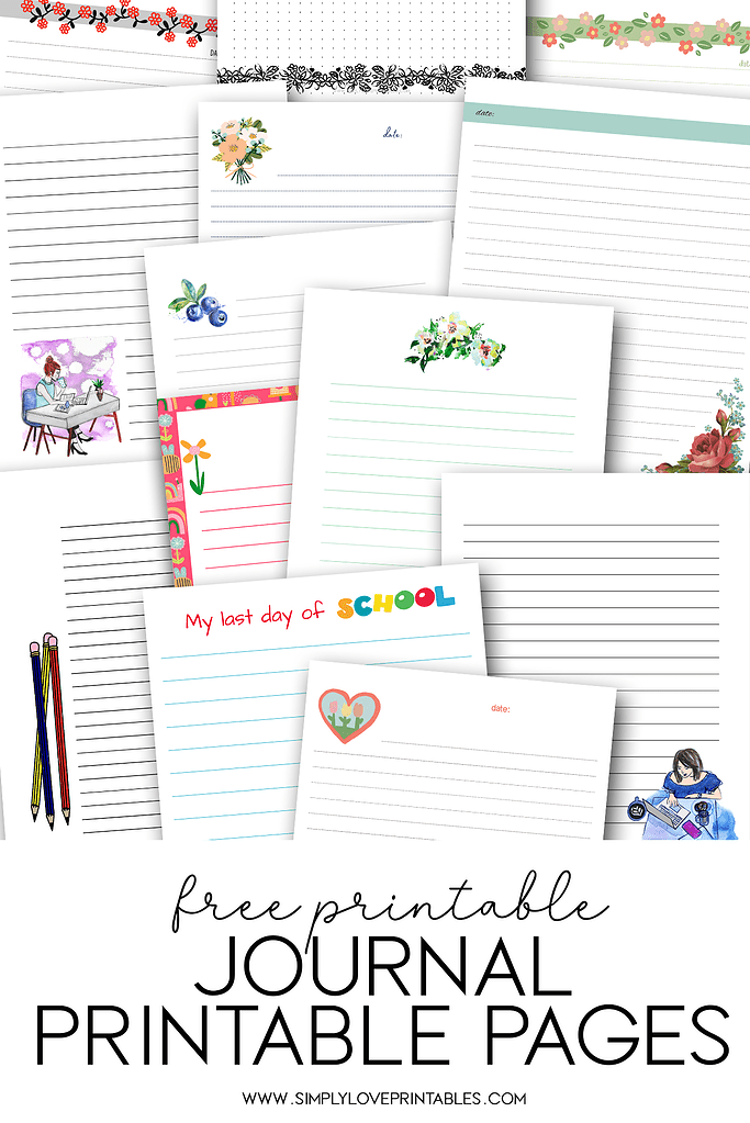 Simply Love Printables Free Journal Printable Pages Pin Image