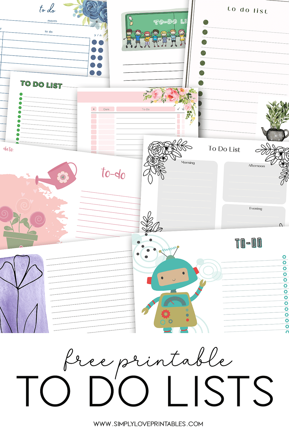 30 Free To Do List Printables | Simply Love Printables