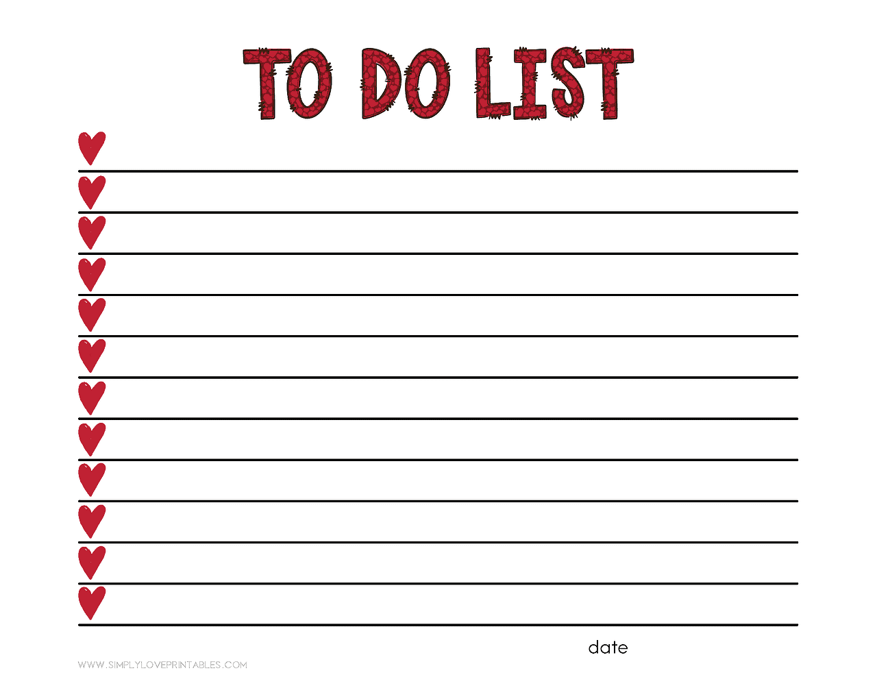 30 Free To Do List Printables | Simply Love Printables