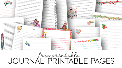 Free Journal Printable Pages Simply Love Printables