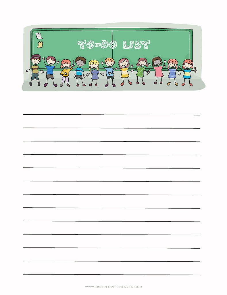 Simply Love Printables Kids Chalkboard To Do List