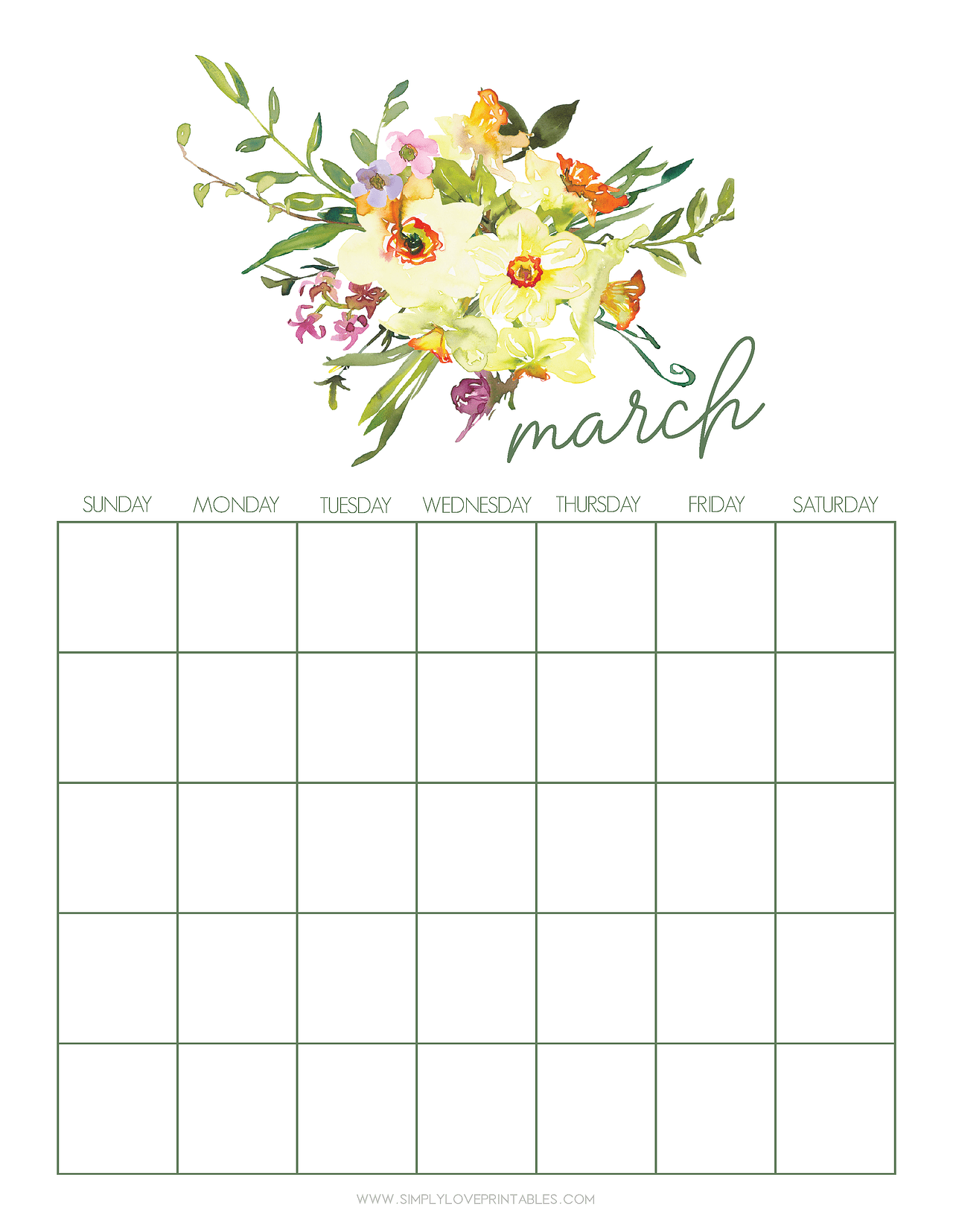 Free Printable March Planning Pages | Simply Love Printables