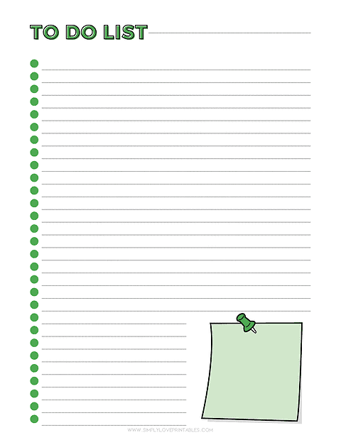 30 Free To Do List Printables | Simply Love Printables