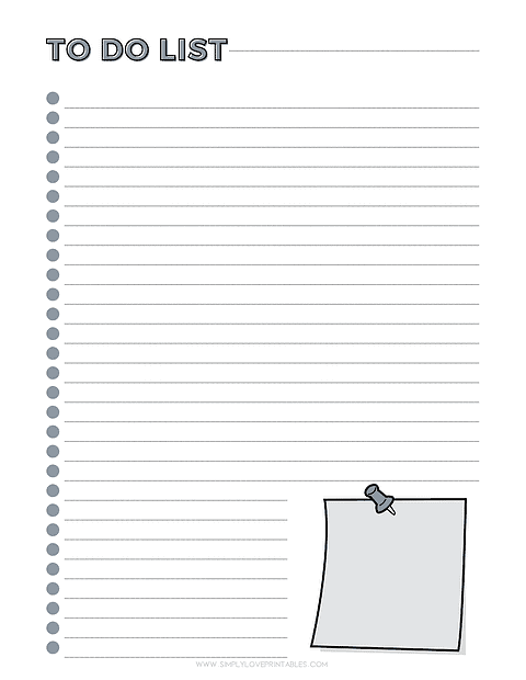 30 Free To Do List Printables | Simply Love Printables
