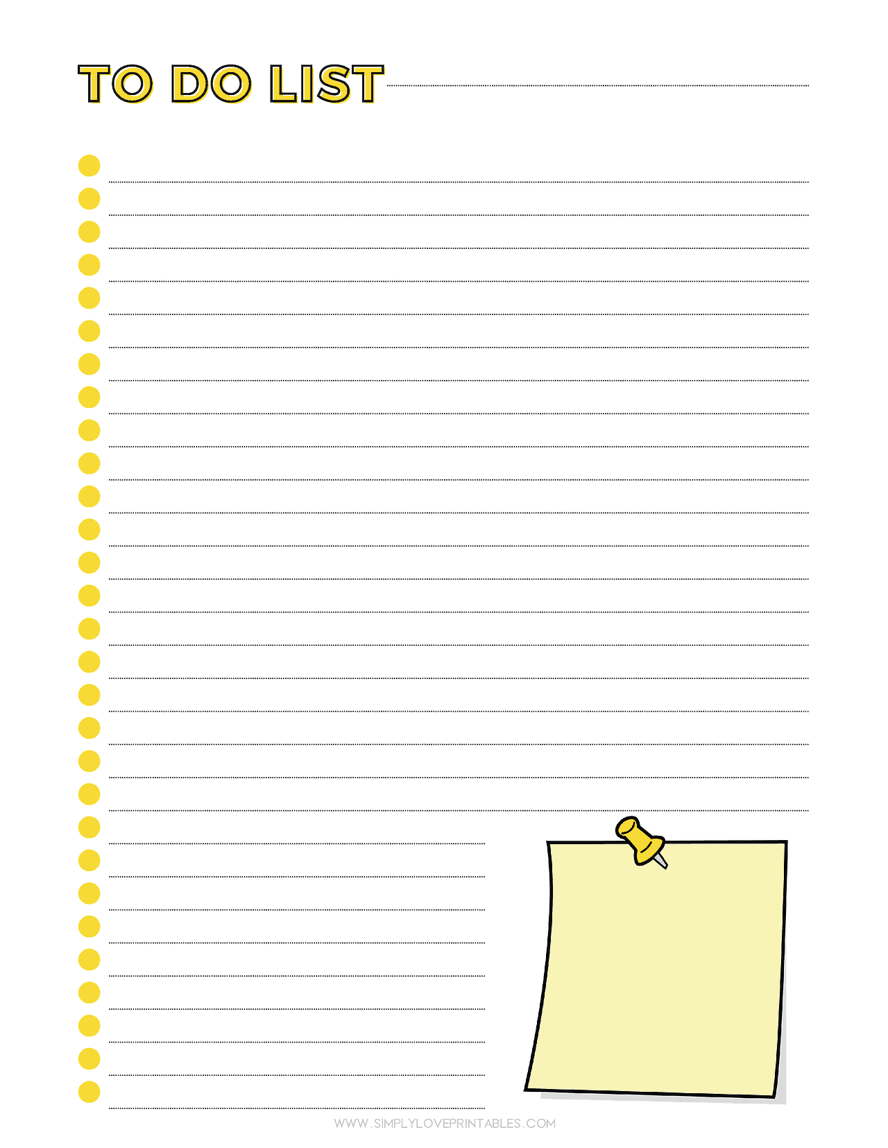 30 Free To Do List Printables | Simply Love Printables