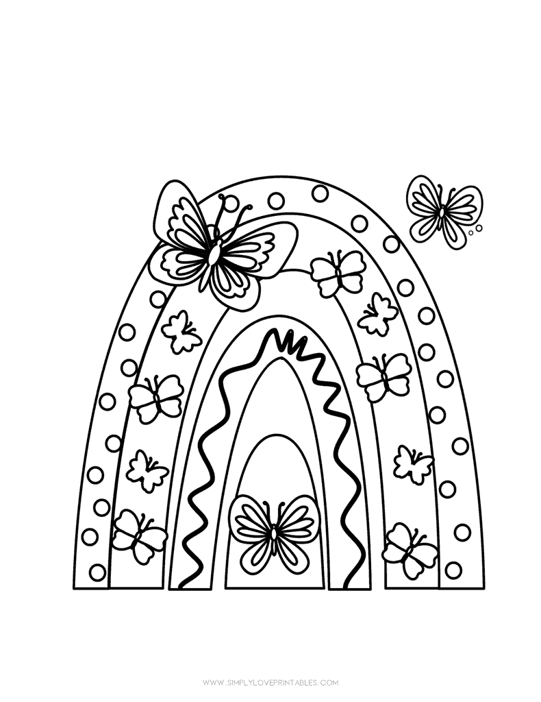 Simply Love Printables Spring Rainbow
