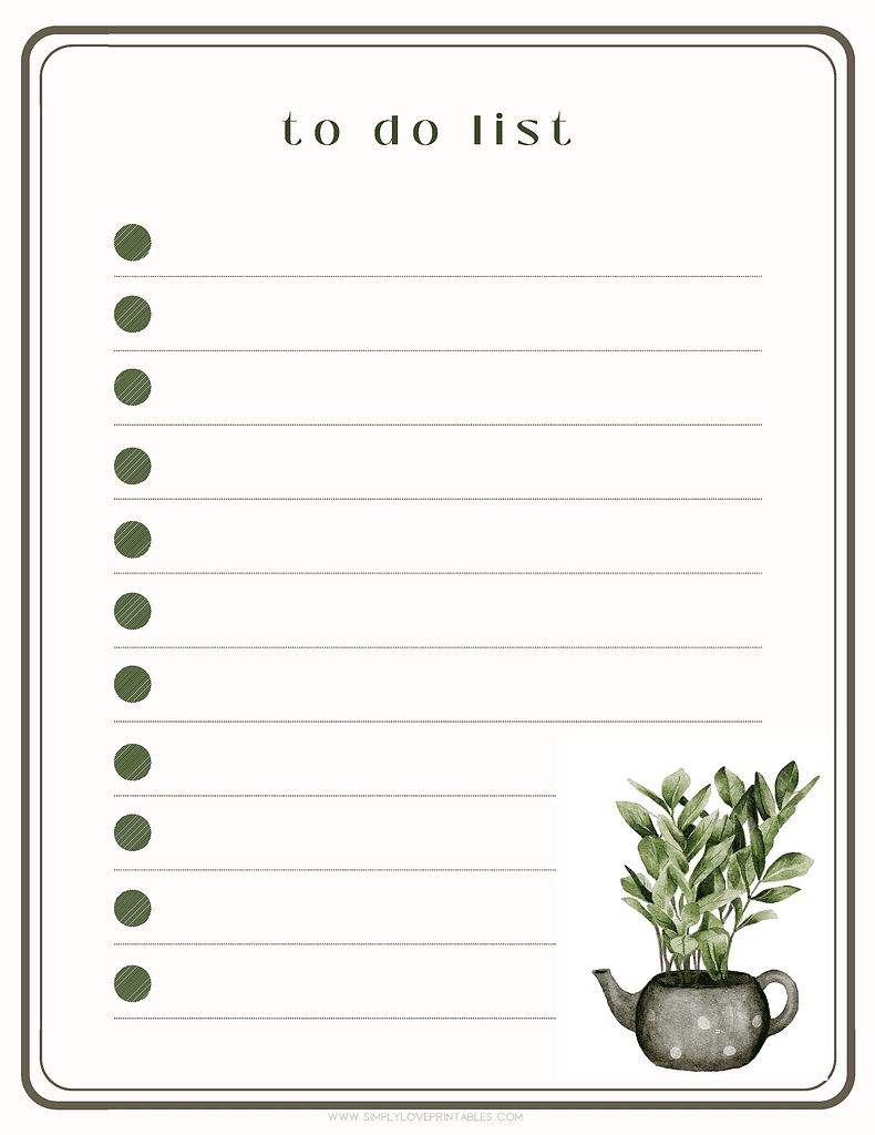 Simply Love Printables Teapot To Do List