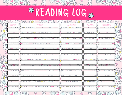 20 Free Printable Reading Logs for Kids | Simply Love Printables
