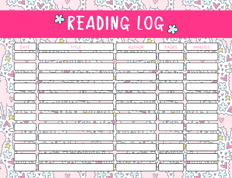 20 Free Printable Reading Logs for Kids | Simply Love Printables