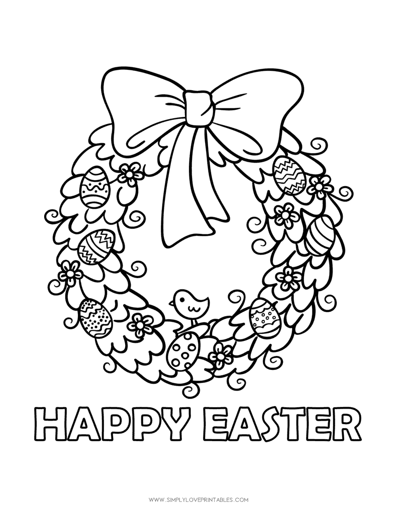 Simply Love Printables Easter Coloring Pages 2022_Page_01