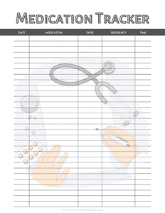 Free Printable Medication Trackers | Simply Love Printables