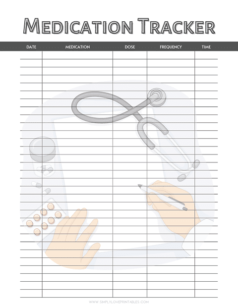 Free Printable Medication Trackers | Simply Love Printables