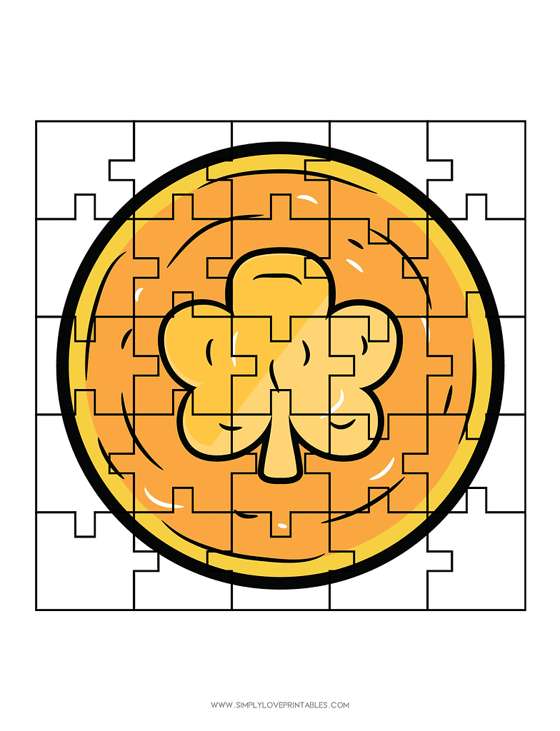 Simply Love Printables Puzzle Coin