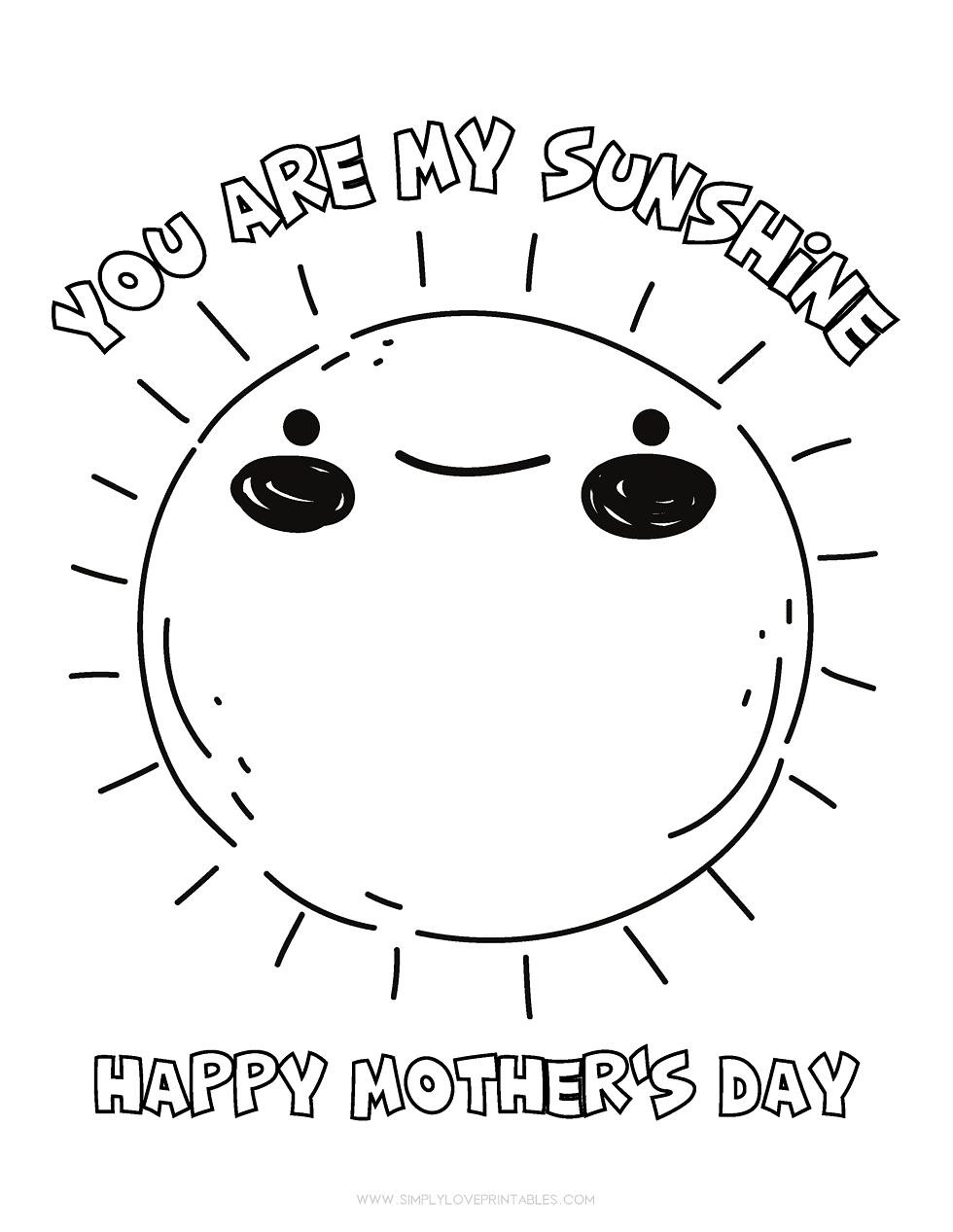 Free Mother's Day Coloring Pages | Simply Love Printables