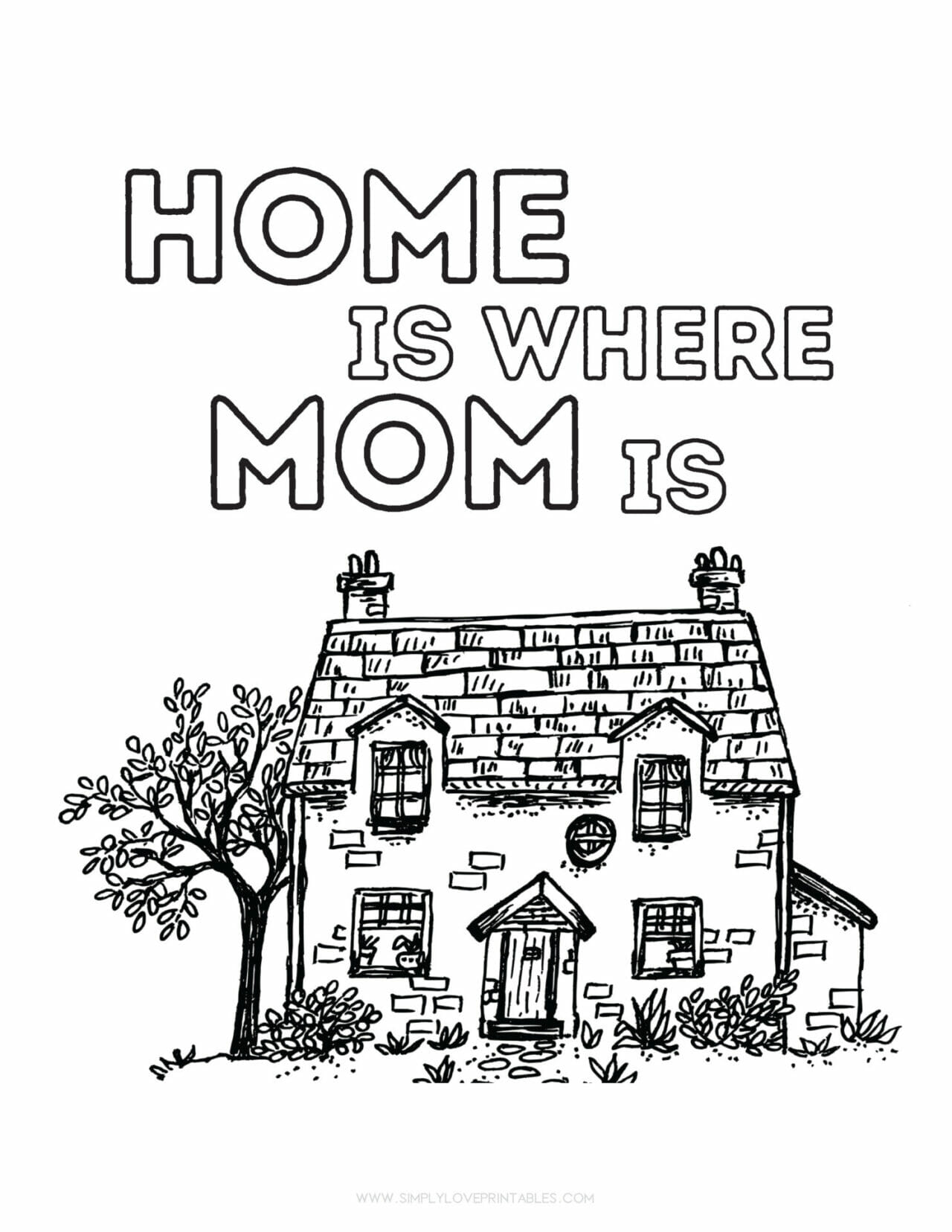 Free Mother's Day Coloring Pages | Simply Love Printables