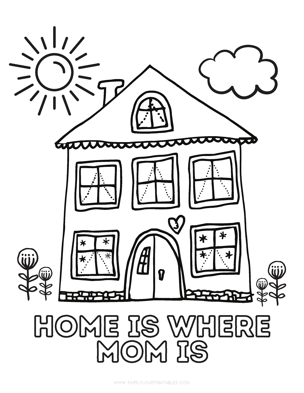 Free Mother's Day Coloring Pages | Simply Love Printables