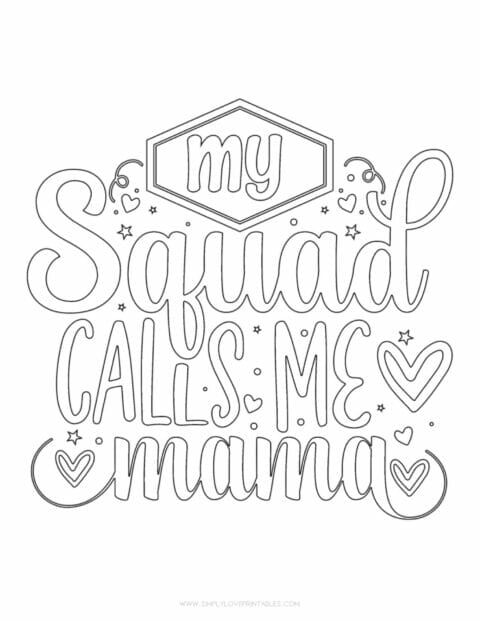 Free Mother's Day Coloring Pages | Simply Love Printables